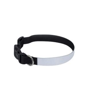 collar mascota sublimable blanco negro 46 cm