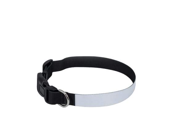 collar mascota sublimable blanco negro 46 cm