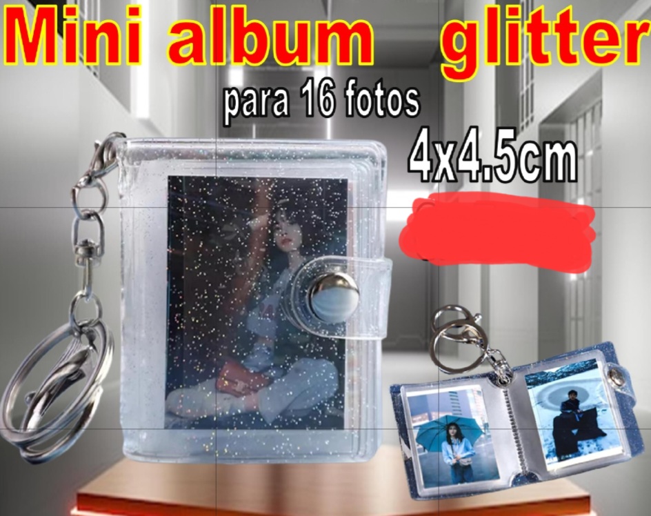 pack 12 mini album 4×4,5cm